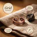 Janets Grid Copper Ring