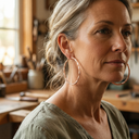 Janets Willow Copper Earrings