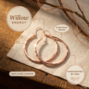 Janets Willow Copper Earrings