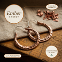 Janets Ember Copper Earrings