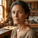 Janets Solstice Copper Earrings