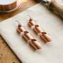 Janets Dusk Copper Earrings