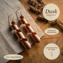 Janets Dusk Copper Earrings