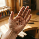 Janets Flow Copper Hand Spiral