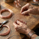 Janets Flow Copper Hand Spiral