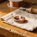 Janets Grid Copper Ring