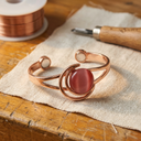 Janets Sphere Pink Copper Bracelet