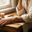 Janets Sphere Green Copper Bracelet