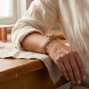 Janets Sage Copper Bracelet