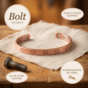 Janets Bolt Copper Bracelet