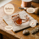 Janets Sphere Orange Copper Bracelet