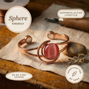 Janets Sphere Pink Copper Bracelet