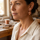Janets Dell Copper Earrings
