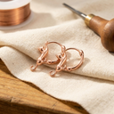 Janets Swirl Copper Earrings