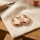 Janets Marl Copper Earrings