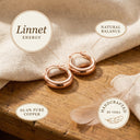 Janets Linnet Copper Hoop Earrings